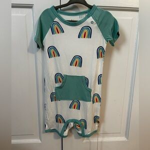 Kyte Baby Jade Rainbow Shortall NWT 4T